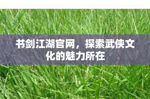 书剑江湖官网，探索武侠文化的魅力所在