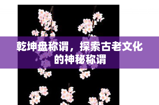 乾坤盘称谓，探索古老文化的神秘称谓