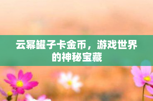 云幂罐子卡金币，游戏世界的神秘宝藏