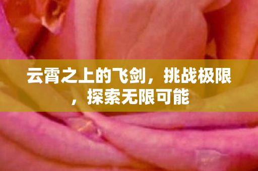 云霄之上的飞剑，挑战极限，探索无限可能