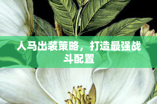 人马出装策略，打造最强战斗配置