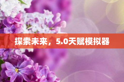 探索未来，5.0天赋模拟器