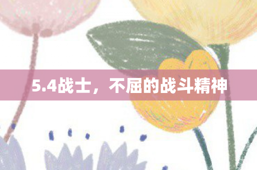 5.4战士，不屈的战斗精神