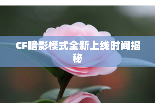 CF暗影模式全新上线时间揭秘