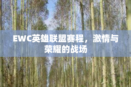 EWC英雄联盟赛程,激情与荣耀的战场 EWC英雄联盟赛程,激情与荣耀的战场