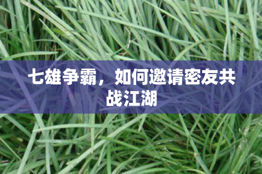 七雄争霸，如何邀请密友共战江湖