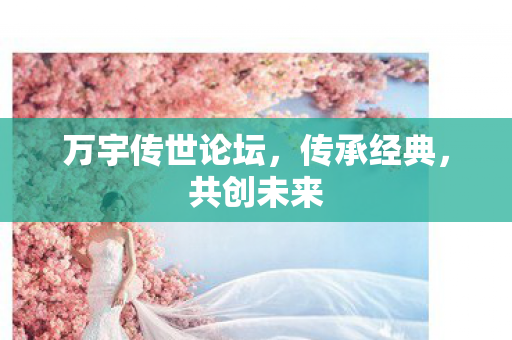 万宇传世论坛，传承经典，共创未来