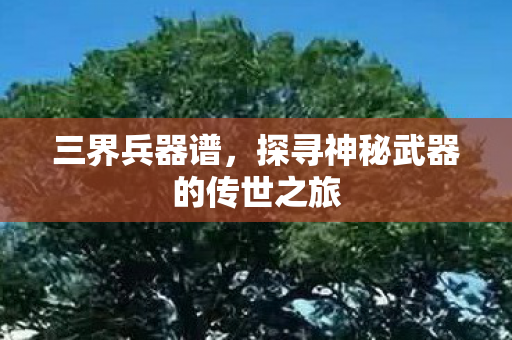 三界兵器谱，探寻神秘武器的传世之旅