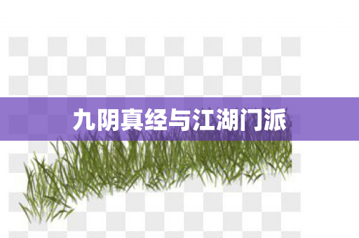 九阴真经与江湖门派