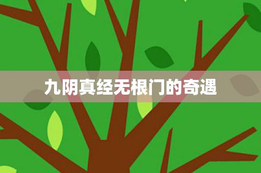 九阴真经无根门的奇遇