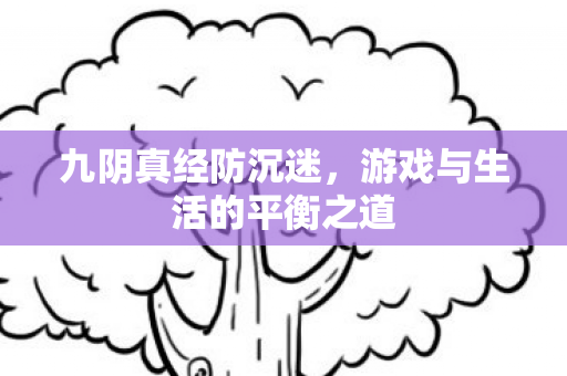九阴真经防沉迷，游戏与生活的平衡之道