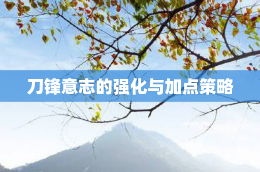 刀锋意志的强化与加点策略