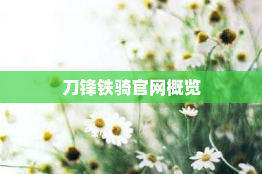 刀锋铁骑官网概览