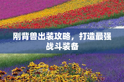 刚背兽出装攻略，打造最强战斗装备