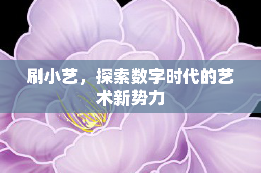 刷小艺，探索数字时代的艺术新势力