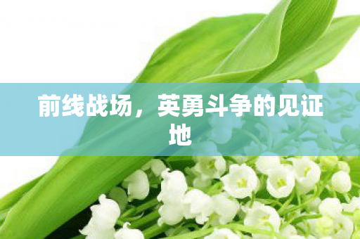 前线战场，英勇斗争的见证地
