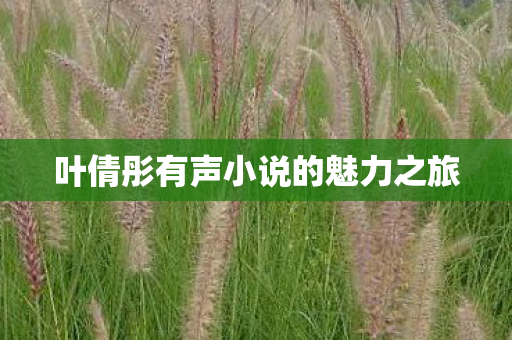 叶倩彤有声小说的魅力之旅