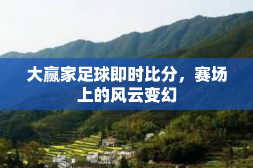 大赢家足球即时比分，赛场上的风云变幻