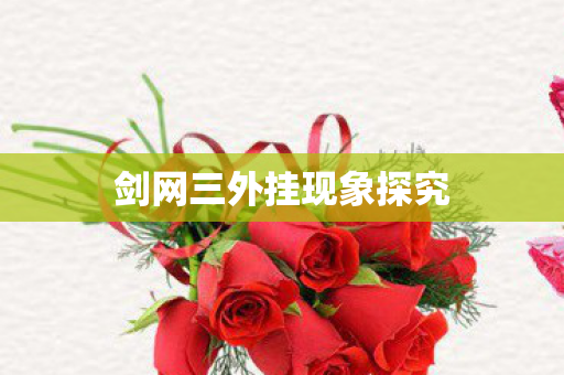 剑网三外挂现象探究