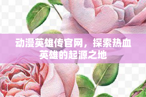 动漫英雄传官网，探索热血英雄的起源之地