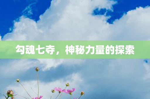 勾魂七夺，神秘力量的探索