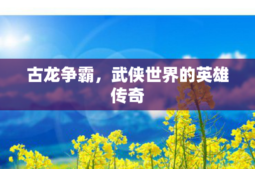 古龙争霸，武侠世界的英雄传奇