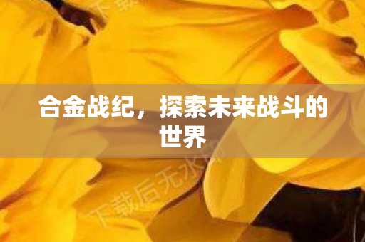 合金战纪，探索未来战斗的世界