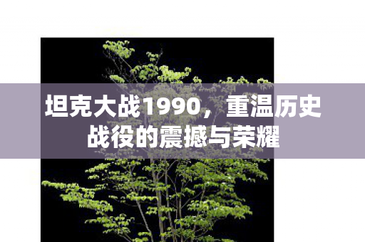 坦克大战1990，重温历史战役的震撼与荣耀