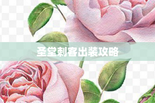 圣堂刺客出装攻略