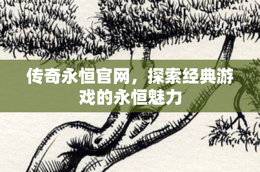 传奇永恒官网，探索经典游戏的永恒魅力