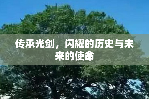 传承光剑，闪耀的历史与未来的使命