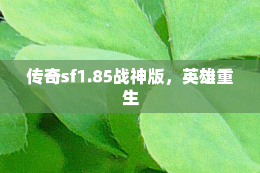 传奇sf1.85战神版，英雄重生