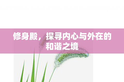 修身殿，探寻内心与外在的和谐之境
