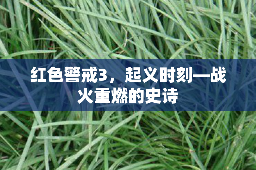 红色警戒3，起义时刻—战火重燃的史诗