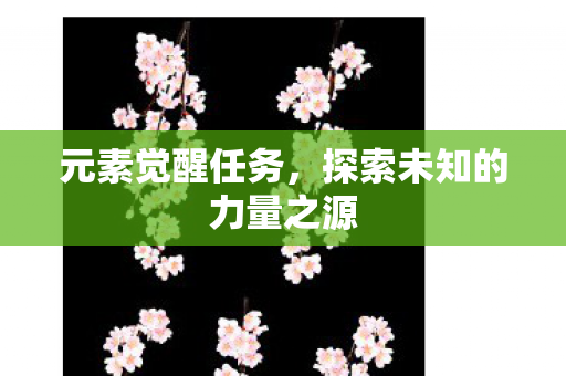 元素觉醒任务,探索未知的力量之源 元素觉醒任务,探索未知的力量之源