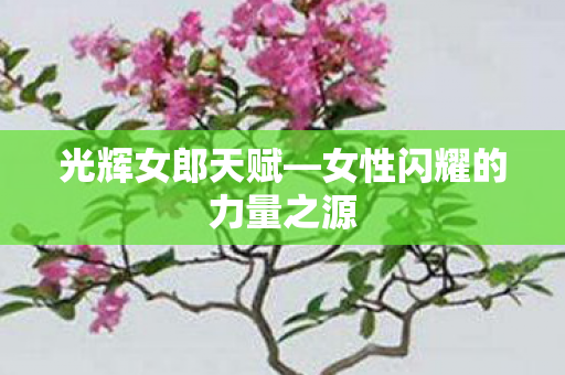 光辉女郎天赋—女性闪耀的力量之源