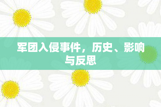 军团入侵事件，历史、影响与反思