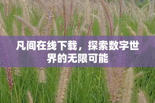 凡间在线下载，探索数字世界的无限可能