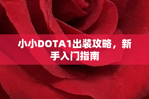 小小DOTA1出装攻略，新手入门指南