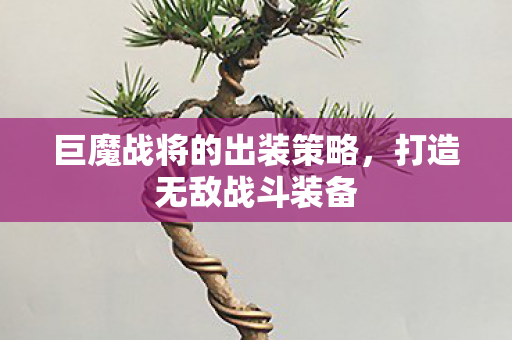 巨魔战将的出装策略，打造无敌战斗装备