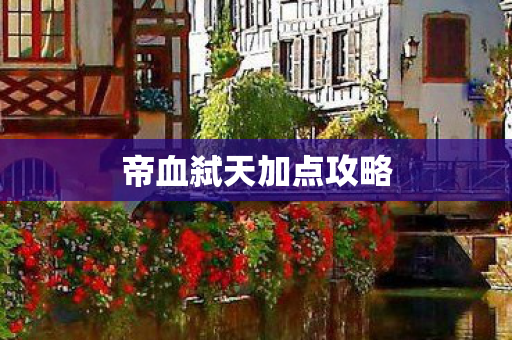 帝血弑天加点攻略 帝血弑天加点攻略