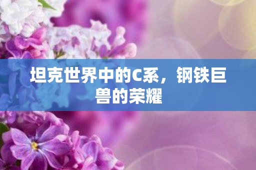 坦克世界中的C系，钢铁巨兽的荣耀