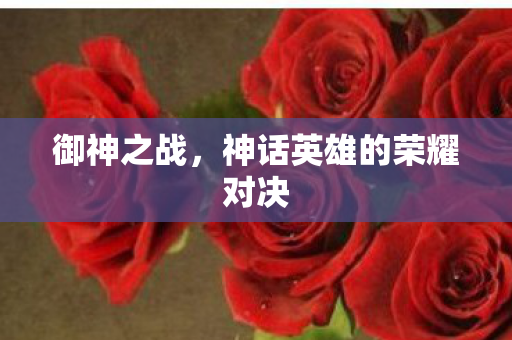 御神之战,神话英雄的荣耀对决 御神之战,神话英雄的荣耀对决