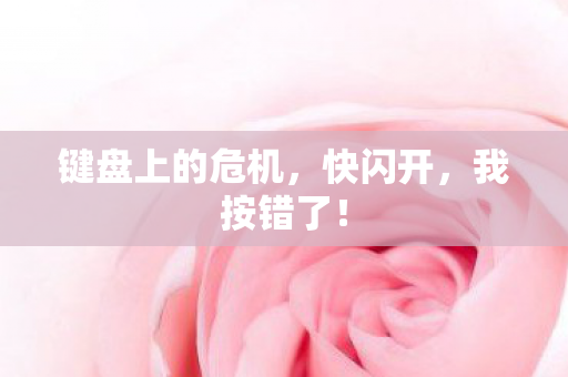 键盘上的危机，快闪开，我按错了！