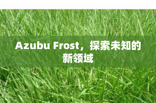 Azubu Frost，探索未知的新领域