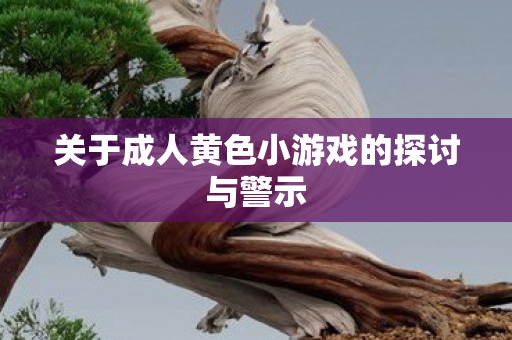 关于成人黄色小游戏的探讨与警示