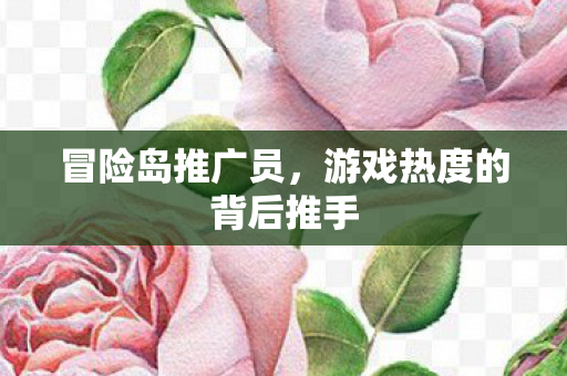 冒险岛推广员，游戏热度的背后推手