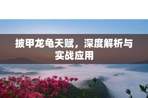 披甲龙龟天赋，深度解析与实战应用