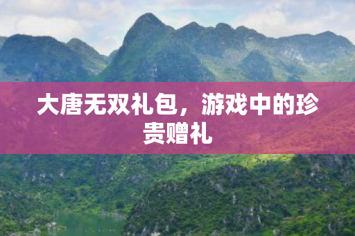 大唐无双礼包,游戏中的珍贵赠礼 大唐无双礼包,游戏中的珍贵赠礼
