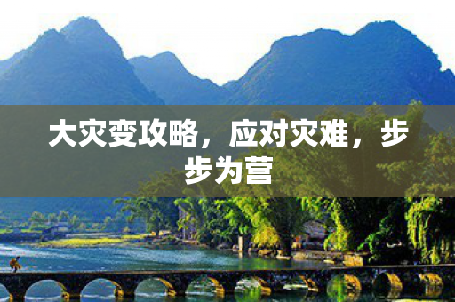 大灾变攻略，应对灾难，步步为营